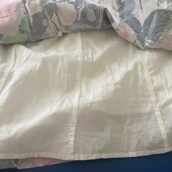 Betsey Johnson Pink & Green Te Party Cotton Sleeveless V-Neck Midi Dress size 6 - Picture 9 of 17